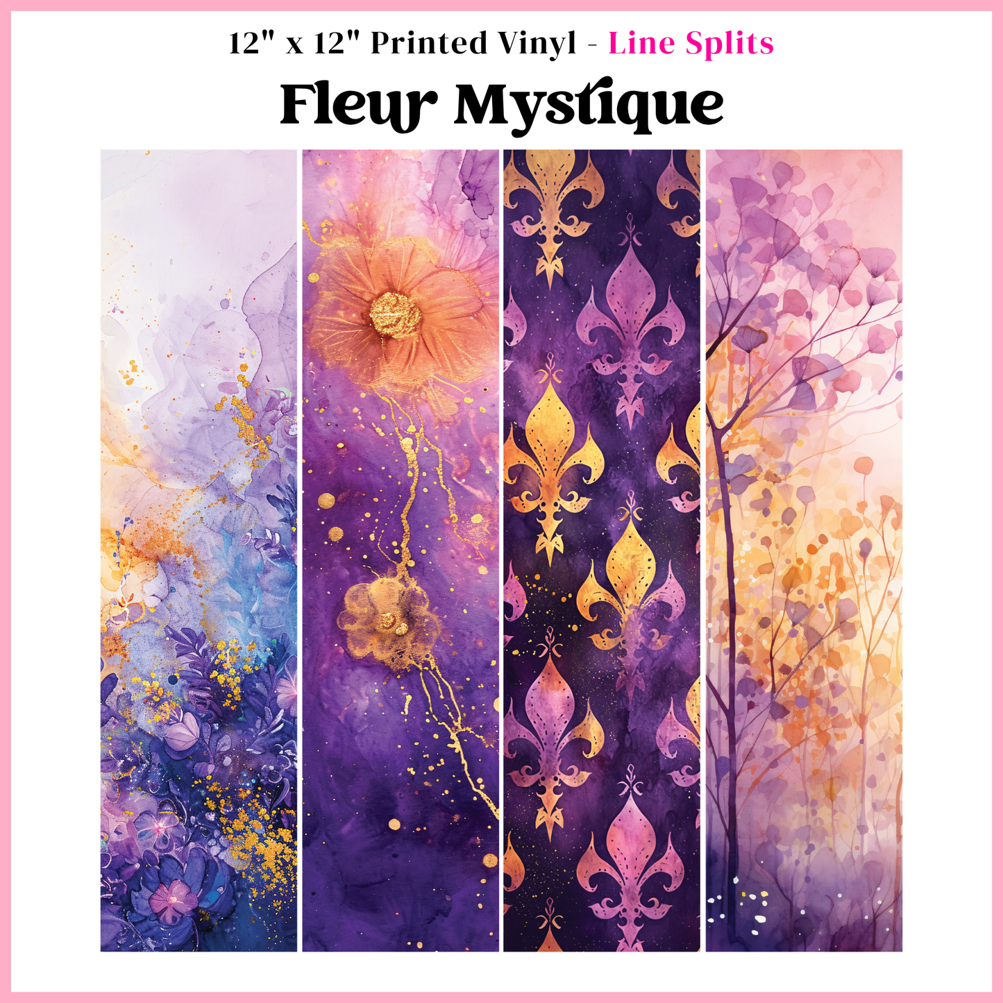 Fluer Mystique - Line Split - 12" x 12" Sheet