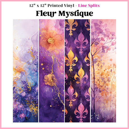 Fluer Mystique - Line Split - 12" x 12" Sheet
