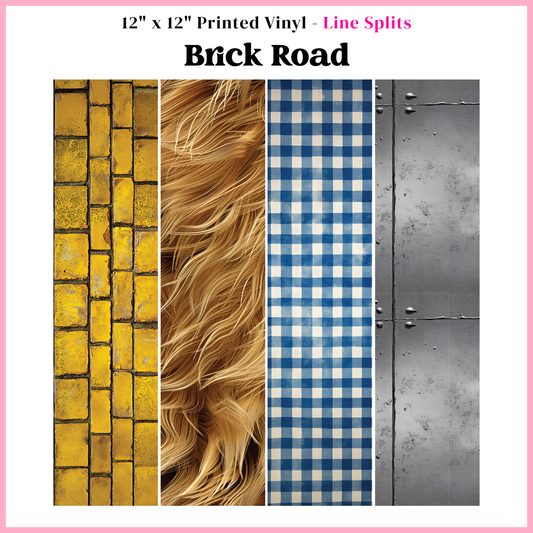 Brick Road - Line Split - 12" x 12" Sheet