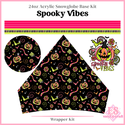 Spooky Vibes - 24oz Snowglobe Wrapper Kit