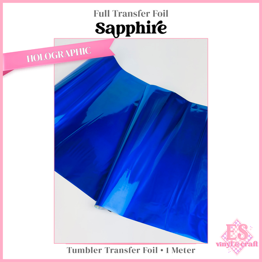 Sapphire - Full Transfer Foil - 1 Metre