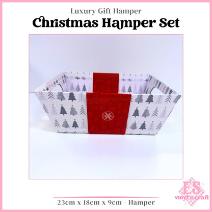 Christmas Cardboard Hamper Set 23cm x 18cm