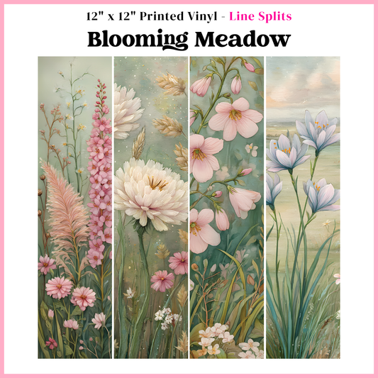 Blooming Meadow - Line Split - 12" x 12" Sheet