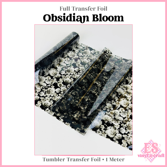 Obsidian Bloom - Full Transfer Foil - 1 Metre