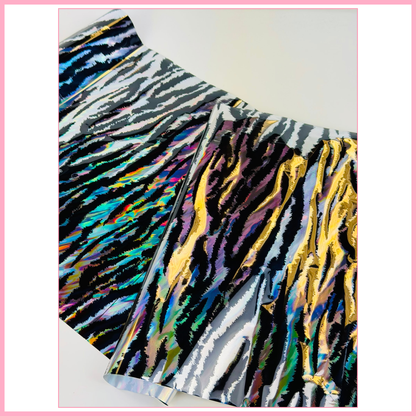 Stripes Ahead - Partial Transfer Foil - 1 Metre