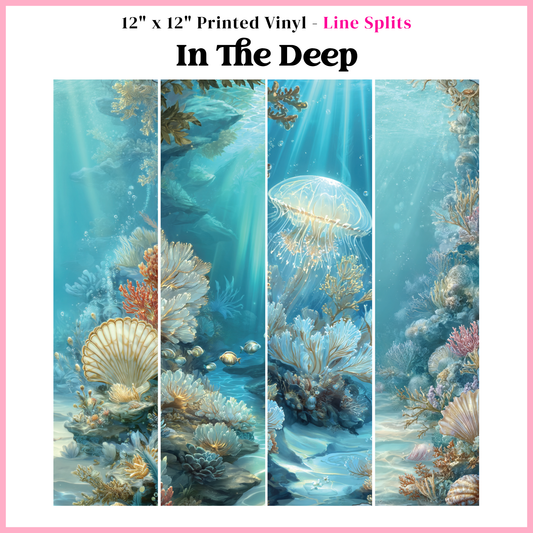 In The Deep - Line Split - 12" x 12" Sheet
