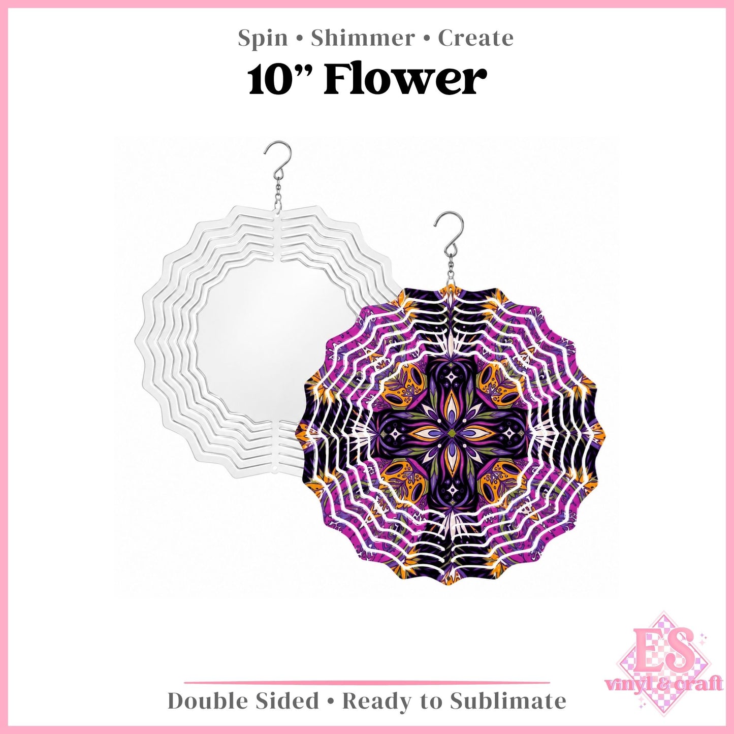 Wind Spinner Double Sided 10" Sublimation