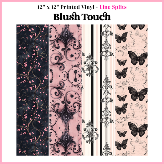 Blush Touch - Line Split - 12" x 12" Sheet