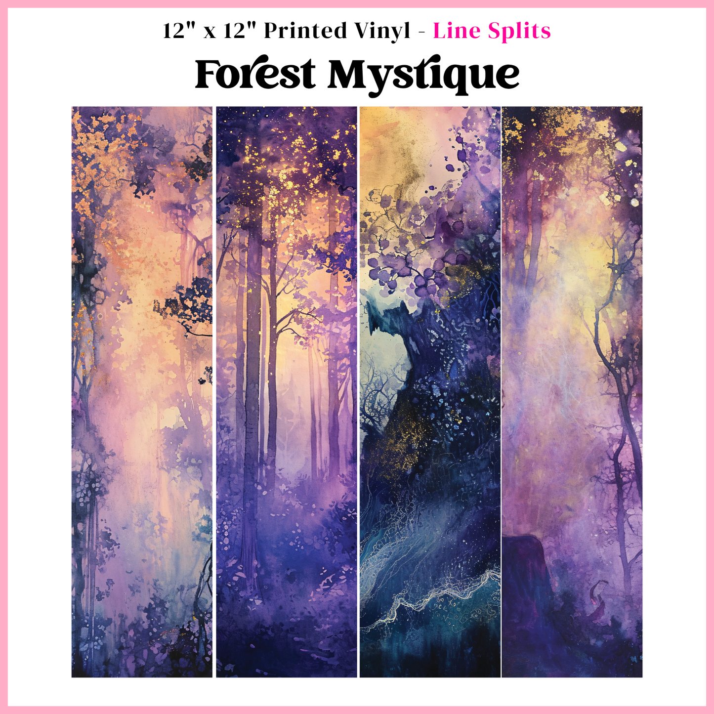 Forest Mystique - Line Split - 12" x 12" Sheet