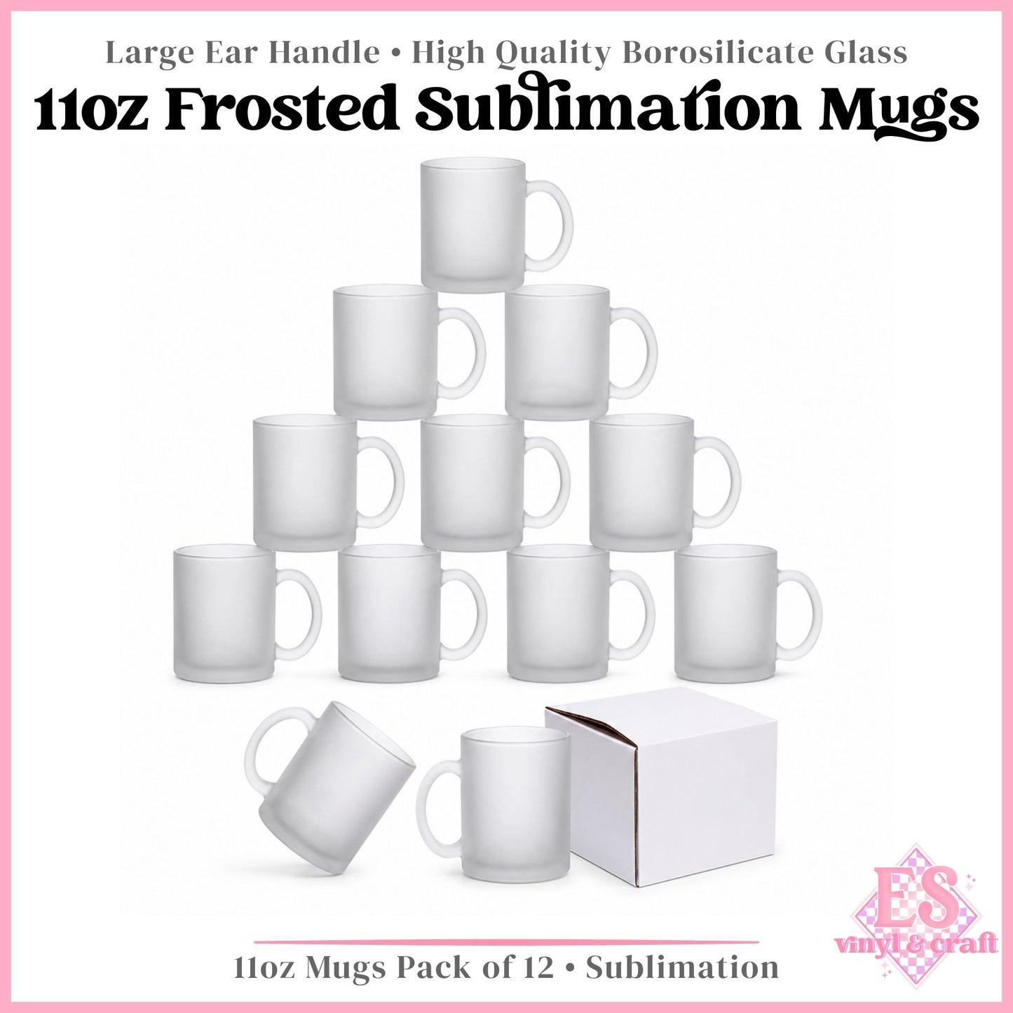 Frosted Sublimation Mug 11oz (330ml)