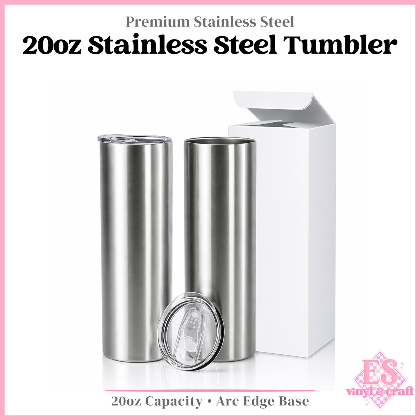 20oz Stainless Steel Tumbler (None Sublimation)