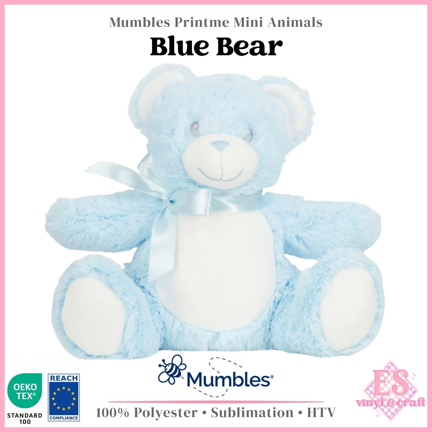 Mumbles Print Me MM60 - Blue Bear