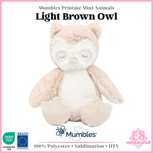 Mumbles Print Me MM60 - Light Brown Owl