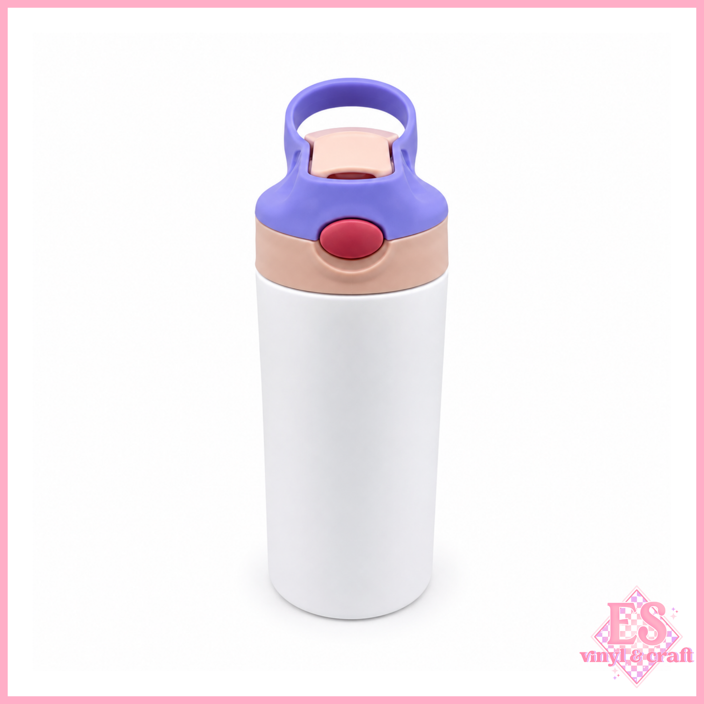 12oz Kids Flip-top White Sublimation Cup