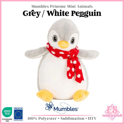 Mumbles Print Me MM60 - Grey White Penguin