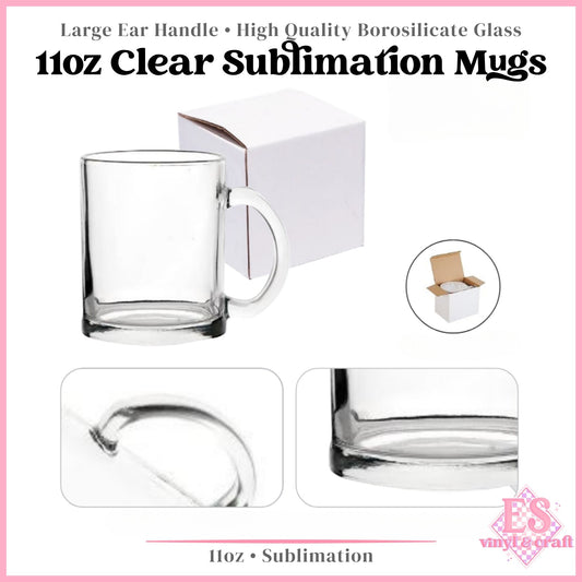 Clear Sublimation Mug 11oz (330ml)