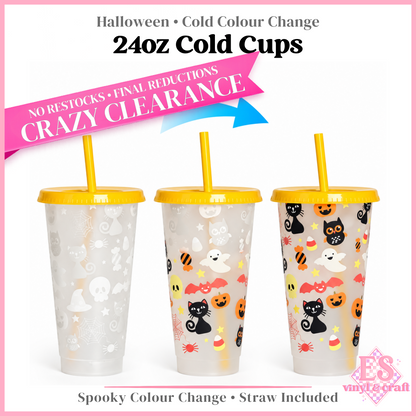 24oz Cold Colour Change Halloween Cup