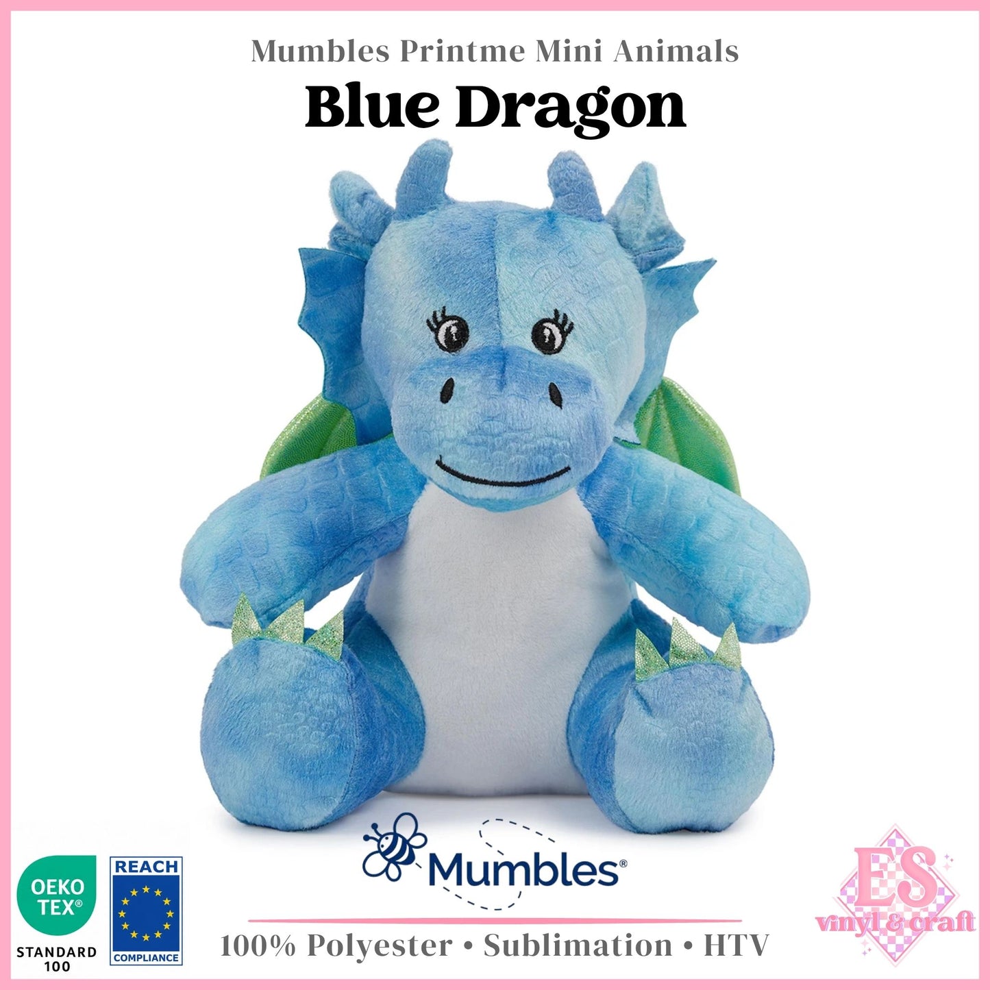 Mumbles Print Me MM60 - Blue Dragon