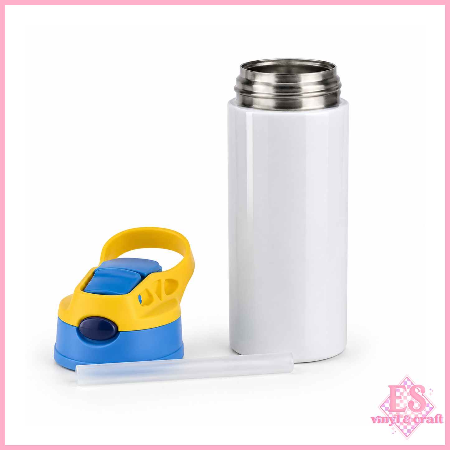 12oz Kids Flip-top White Sublimation Cup