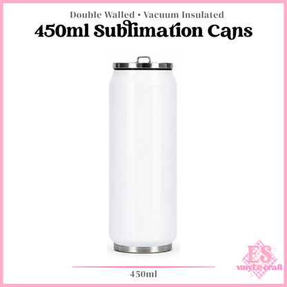 White Sublimation Cans 380ml or 450ml
