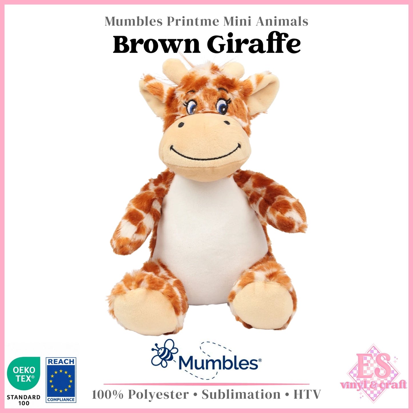 Mumbles Print Me MM60 - Brown Giraffe