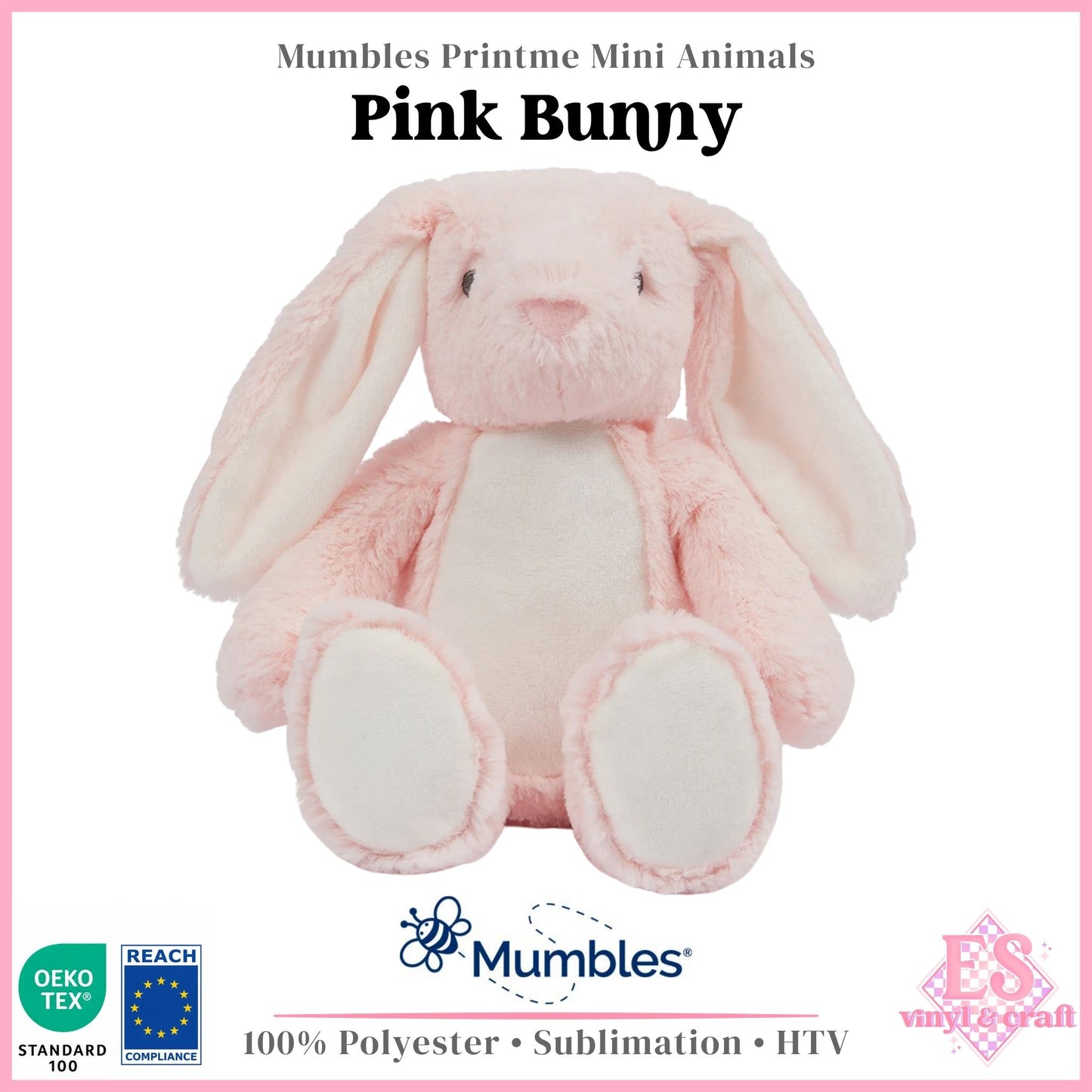 Mumbles Print Me MM60 - Pink Bunny