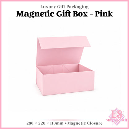 Magnetic Gift Box Baby Pink - 280mm x 220mm x 110mm