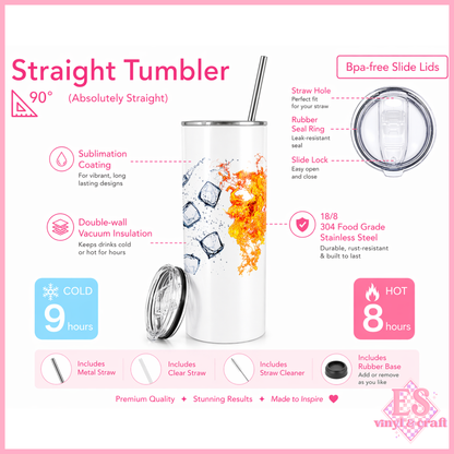 20oz White Sublimation Tumbler