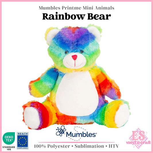 Mumbles Print Me MM60 - Rainbow Bear