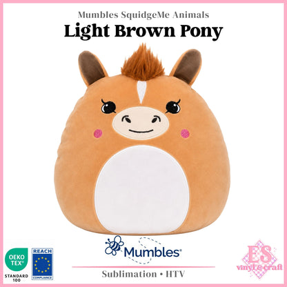 Light Brown Pony - Mumbles Squidgy Animals
