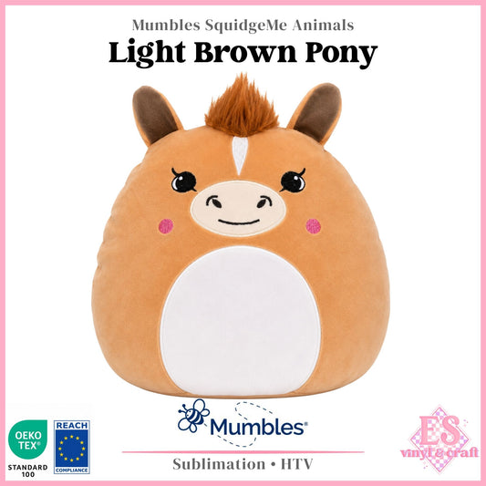 Light Brown Pony - Mumbles Squidgy Animals
