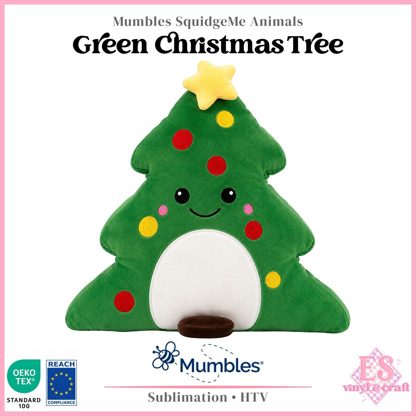 Green Christmas Tree - Mumbles Squidgy Animals
