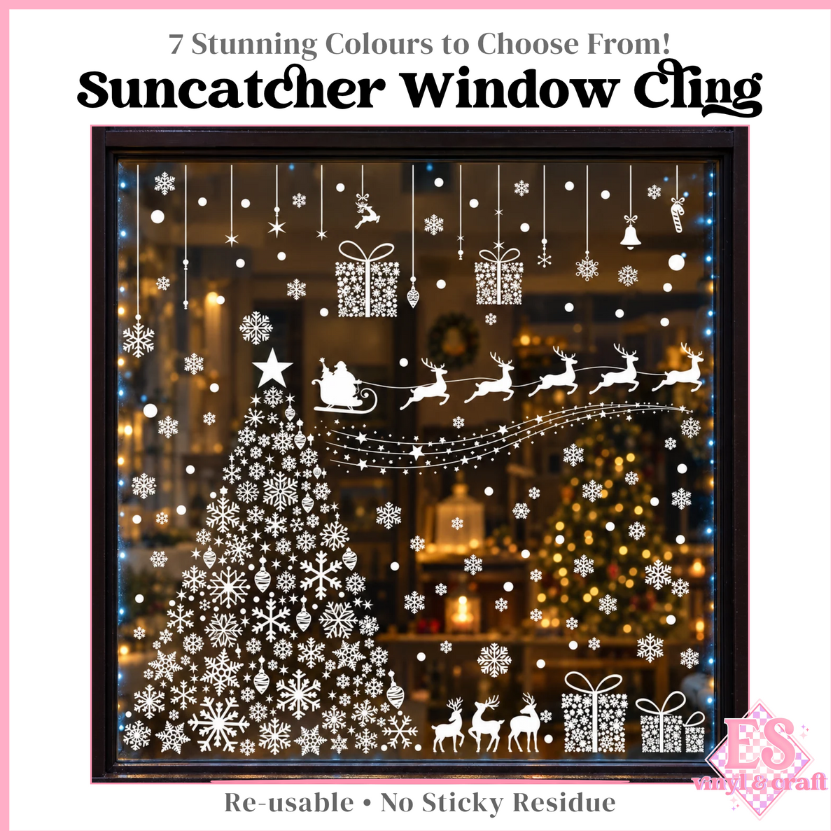 Coloured Static Window Cling - Various Colours