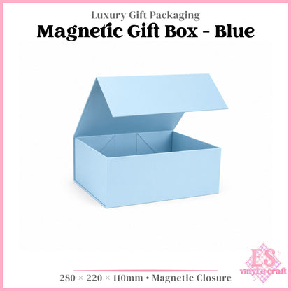 Magnetic Gift Box Baby Blue - 280mm x 220mm x 110mm