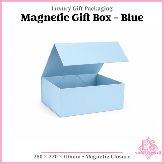 Magnetic Gift Box Baby Blue - 280mm x 220mm x 110mm