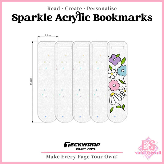 Teckwrap Sparkle Acrylic Bookmarks