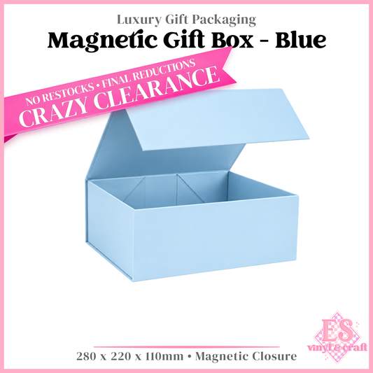 Magnetic Gift Box Baby Blue - 280mm x 220mm x 110mm