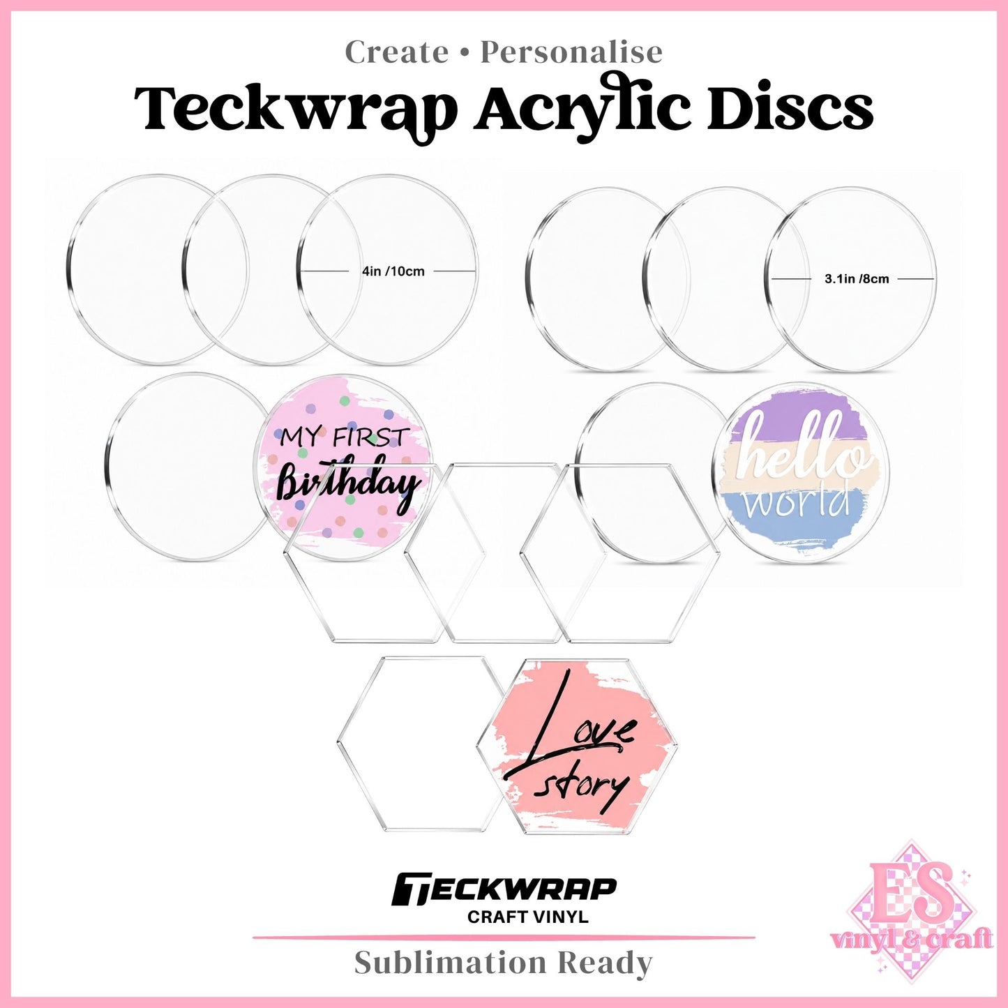Teckwrap Acrylic Discs
