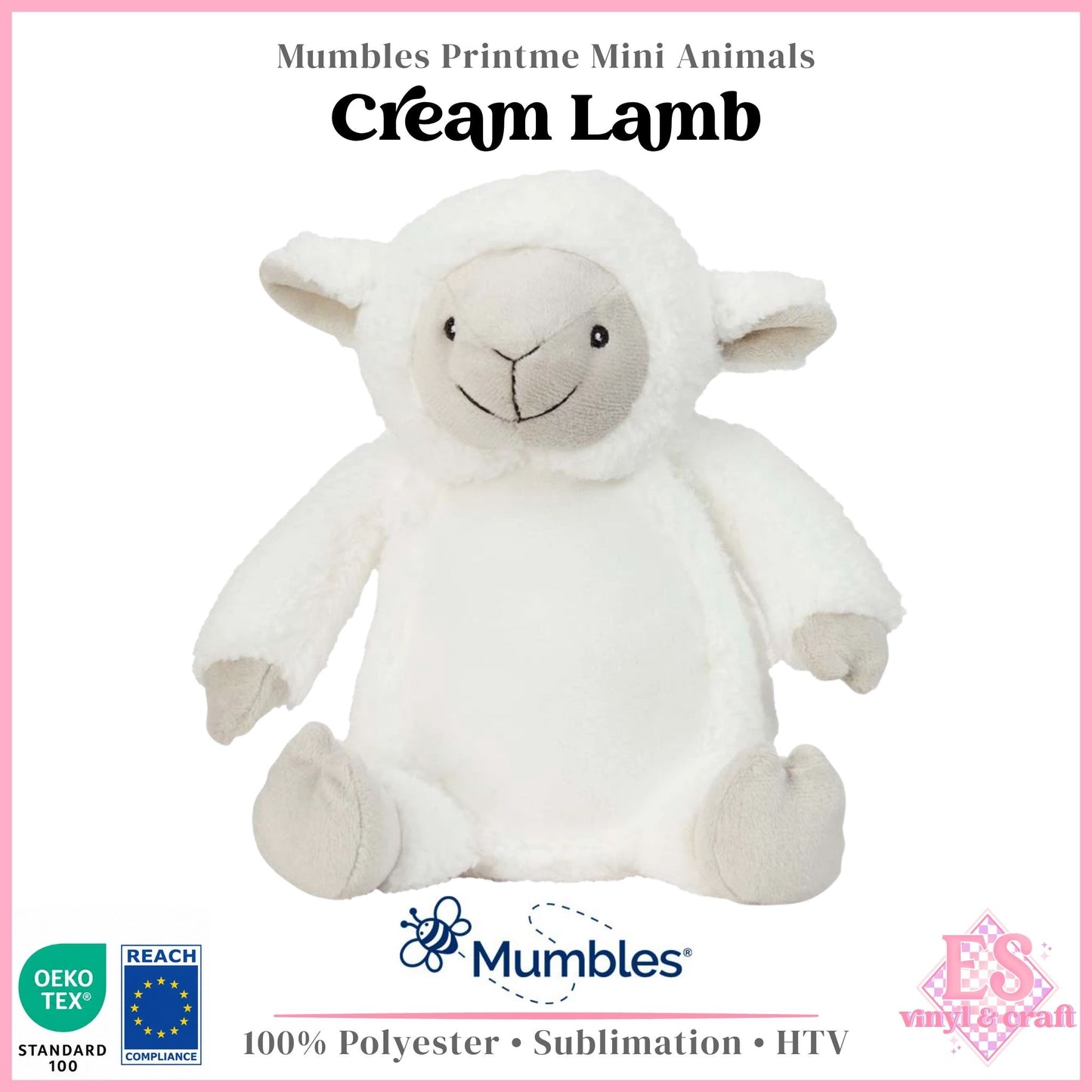 Mumbles Print Me MM60 - Cream Lamb