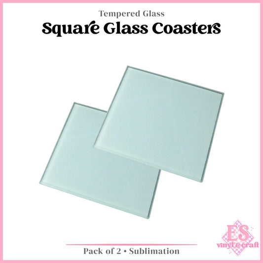 Tempered Glass Square Sublimation Coaster