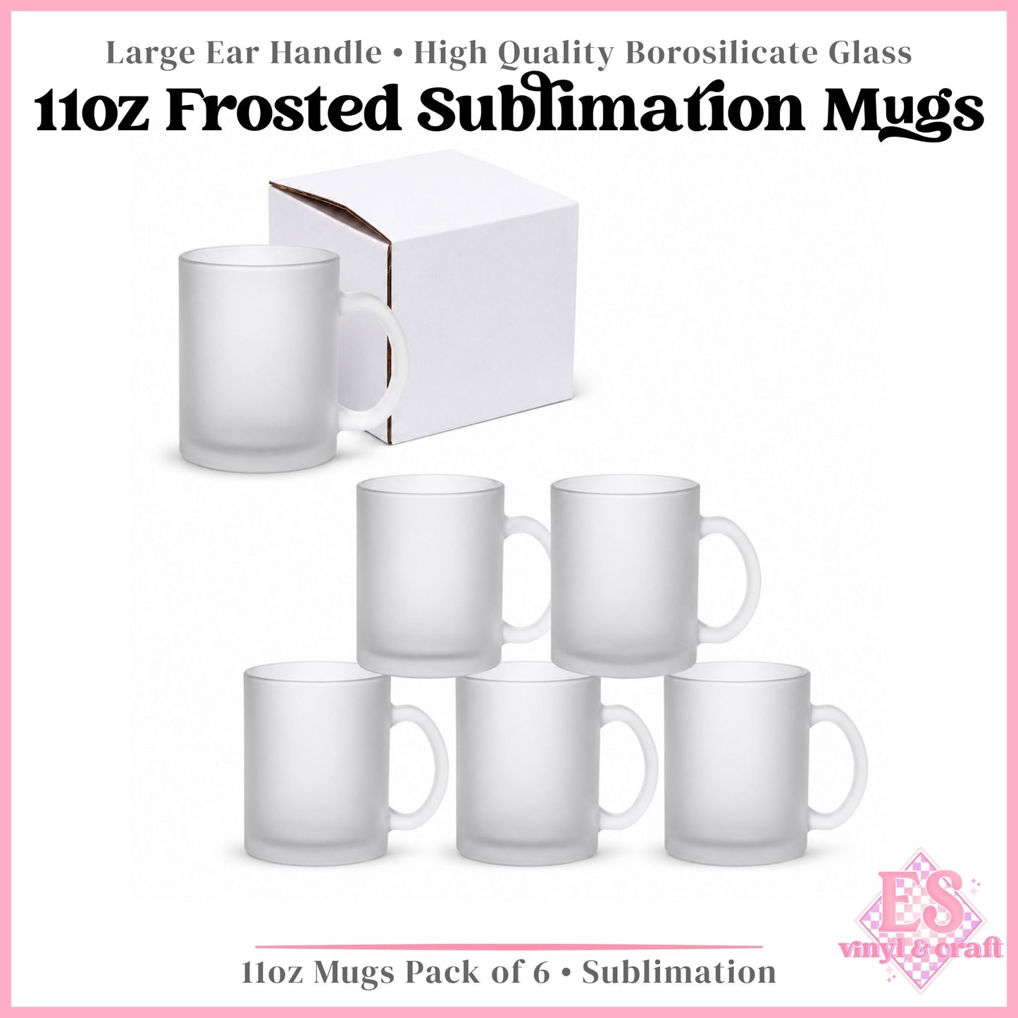 Frosted Sublimation Mug 11oz (330ml)