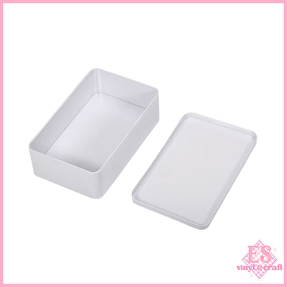 White Rectangle Sublimation Tin 18cm x 11cm x 5.5cm