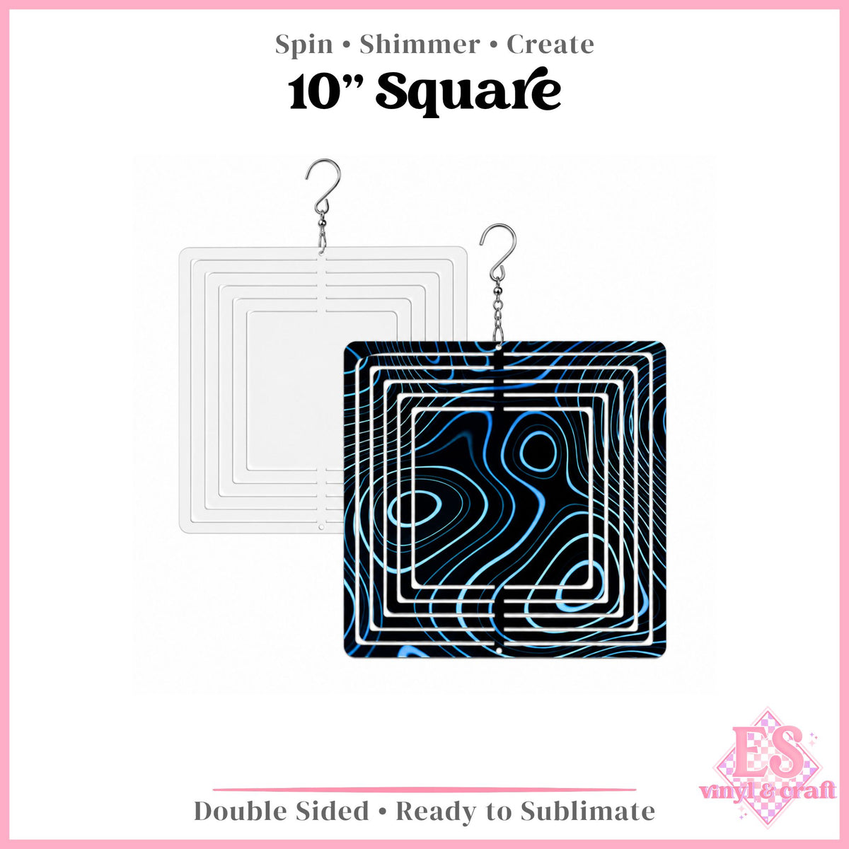 Wind Spinner Double Sided 10" Sublimation