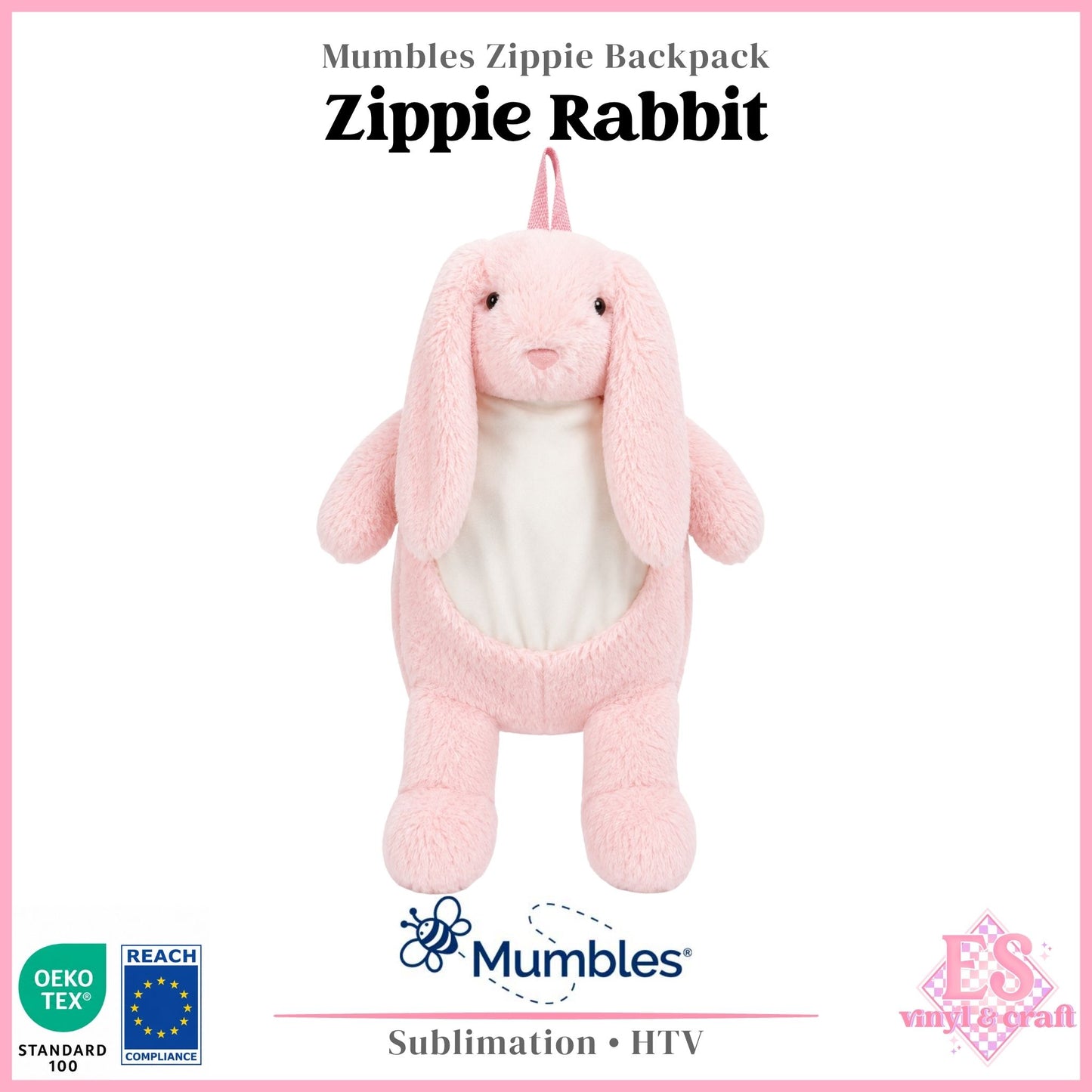 Mumbles Zippie Rabbit Backpack