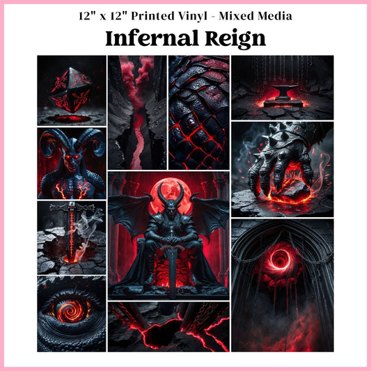 Infernal Reign - Mixed Media Vinyl 12"x12" Sheet