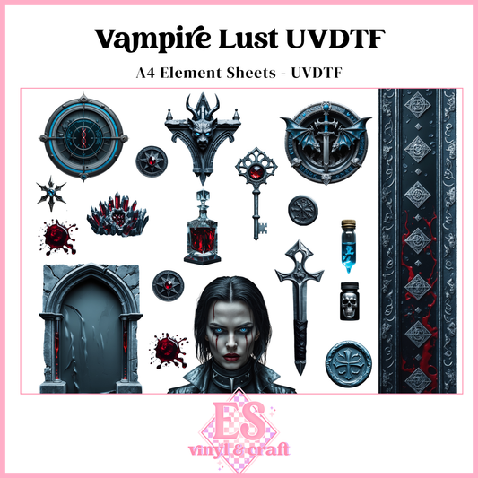 Vampire Lust - UVDTF Element Sheet (A4 Sheet)