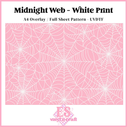 Midnight Web - UVDTF Overlay Sheet