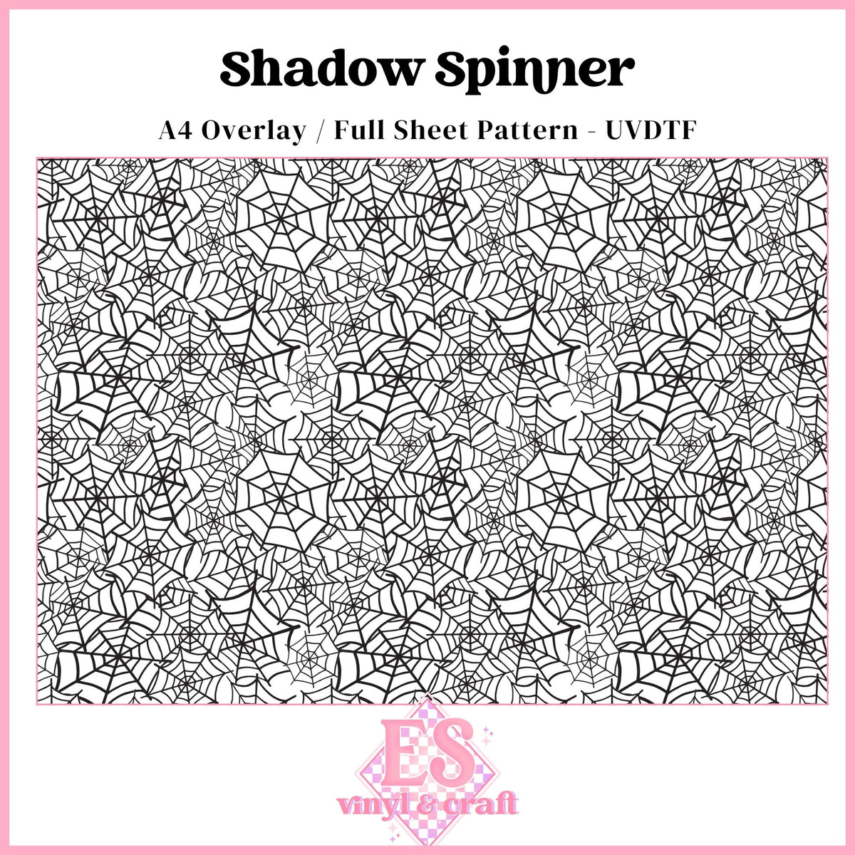 Shadow Spinner - UVDTF Overlay Sheet