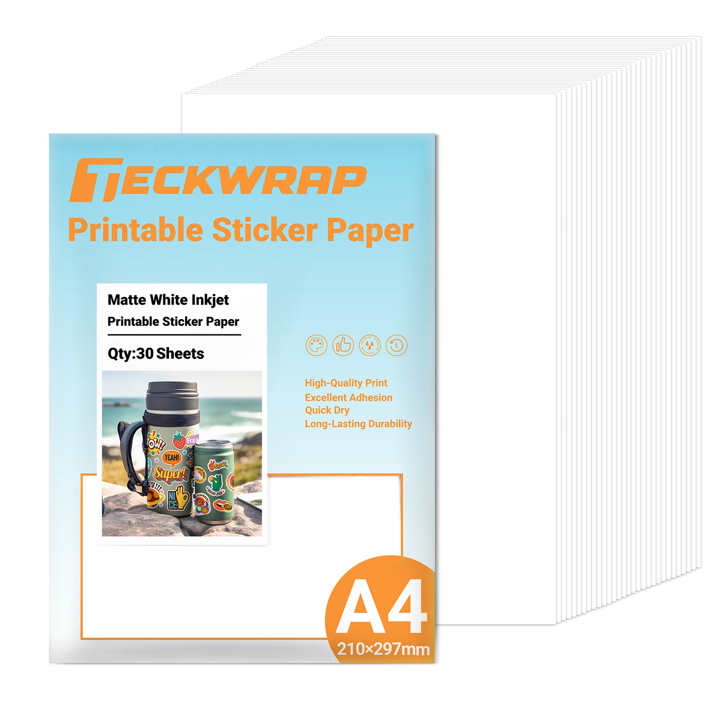 Teckwrap Printable Inkjet Sticker Sheet Pack (30pcs)