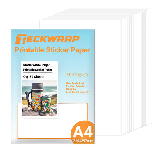 Teckwrap Printable Inkjet Sticker Sheet Pack (30pcs)